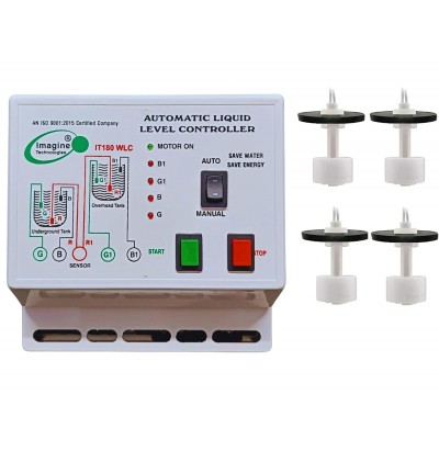 Fully Automatic Water Level Controller and Indicator With Dry Run Protection & Maintenance Free Magnetic Sensor