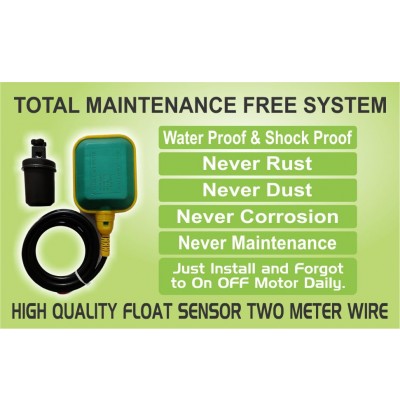 Fully Automatic Water Level Controller and Indicator with 2 Float Sensor