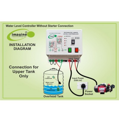 Fully Automatic Water Level Controller and Indicator with 2 Float Sensor