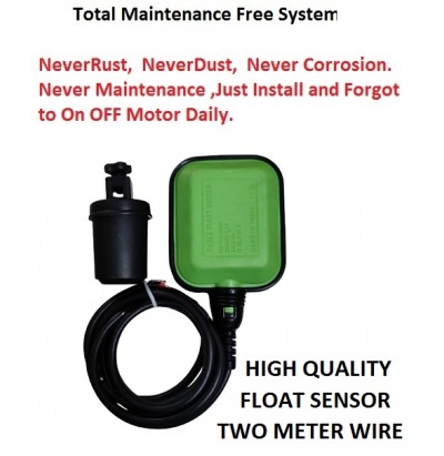 Fully Automatic Water Level Controller for Submersible Start and Stop Button Type Starter Panel with One Float Sensor(White,IT184WLC)