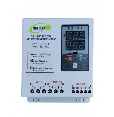 3-Phase Digital Motor Starter + Fully Automatic Water Level Controller (Model No: IT192DWLC)