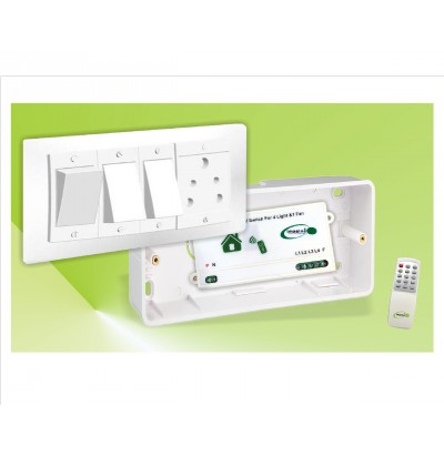 Remote Control Switch For 4 Light 1 Fan Humming Less Fan Speed