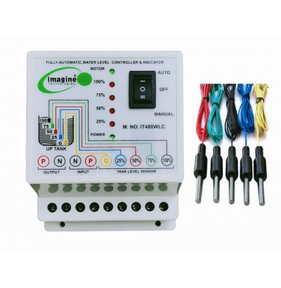 Fully Automatic Water Level Controller and 4 Level Indicator With 5 Nos Sensor
