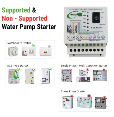 Fully Automatic Water Level Controller and 4 Level Indicator With 5 Nos Sensor