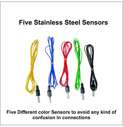Imagine Technologies Water Level Indicator with Alarm on Tank Full with 5 Sensors (White, IT74WLI)