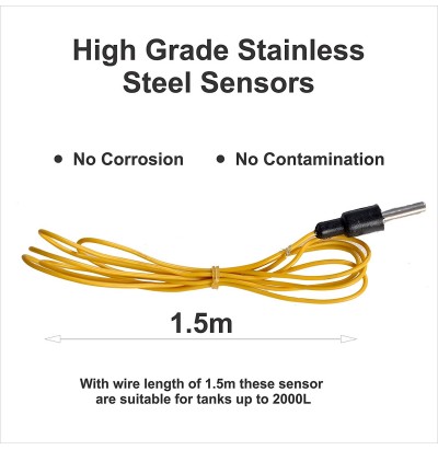 Water Level Indicator with Alarm on Tank Full with 7 Sensors (White, IT76WLI)