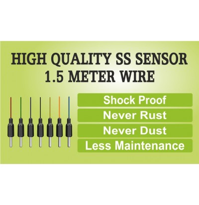 Water Level Indicator with Alarm on Tank Full with 7 Sensors (White, IT76WLI)