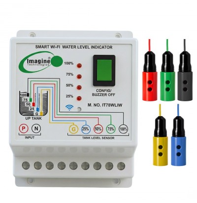 Smart WiFi Based Water Level indicator 25% 50% 75% 100% With tank Full and Tank Empty  Buzzer 