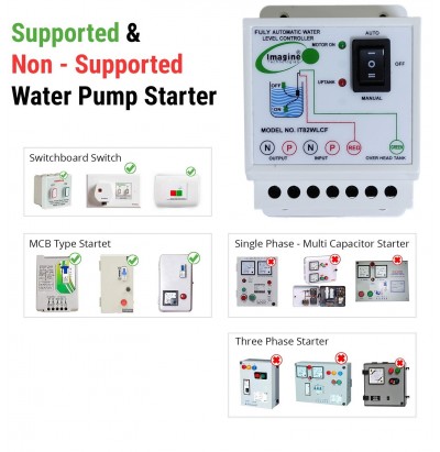 Fully Automatic Water Level Controller For Single Tank With Float Sensor MODEL NO-IT82WLCF